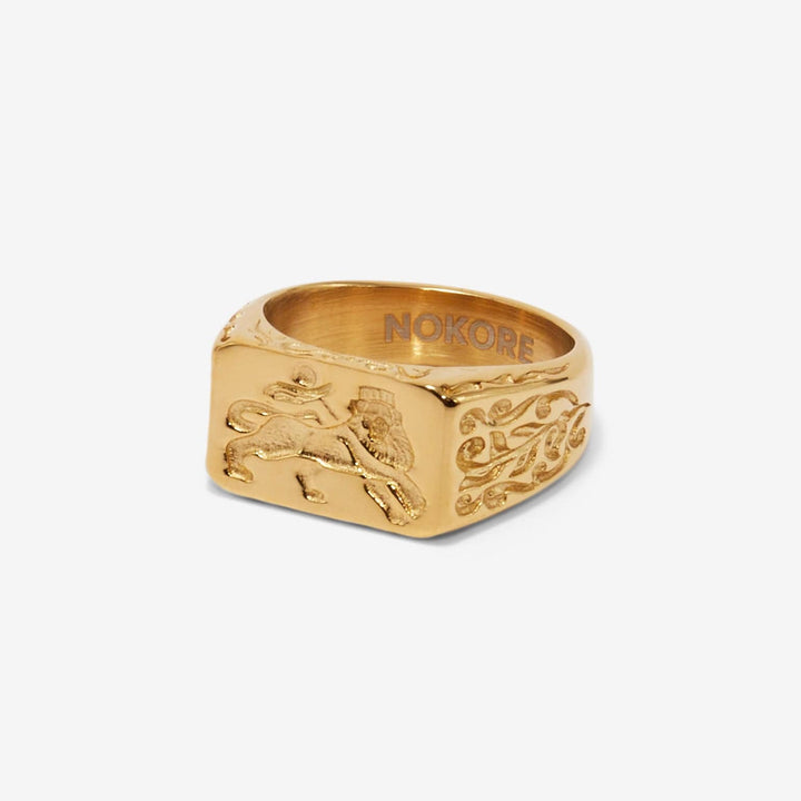 Gold Lion Ring | Free Delivery | Alfred & Co. London